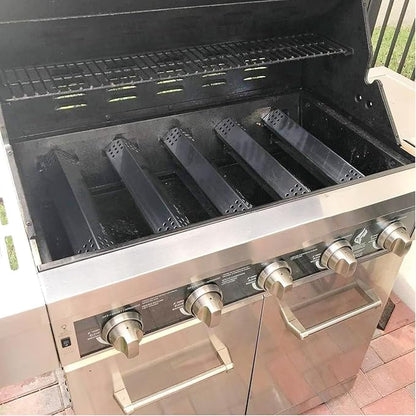 Replacement Kit for Kitchen Aid 720-0893 720-0893A 720-0893D 720-0893G, 7MM Stainless Steel Cooking Grates, Burners and Heat Plates for Kitchenaid Grill Replacement Parts 5-Burner Gas Grill