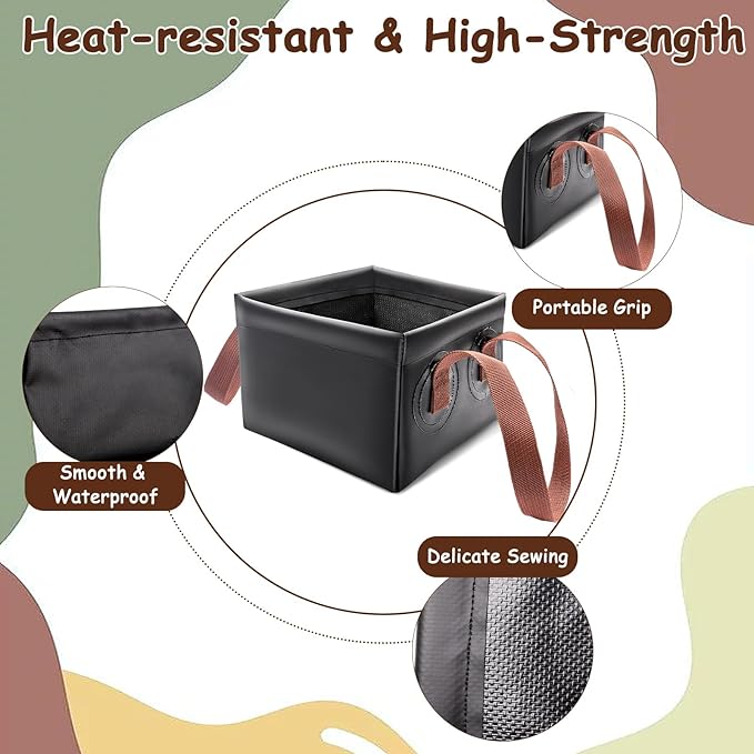 Grill Brush Water Bucket, Collapsible Dunk Tank Grill Brush Bristle Free for Barbecue Cleaner Tank for Steam Grill Brush Cleaning