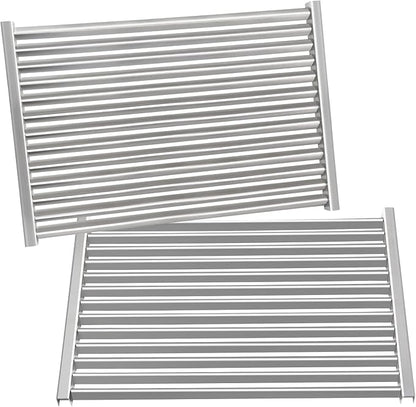 17.5 Inch Stainless Steel Cooking Grid Grates for Weber Spirit 300 II Series Spirit E/S 310 320 330 SP-320 700 Genesis 1000-3500 Genesis Gold Silver Platinum B/C Gas Grill Model，2 Pack Replace Part
