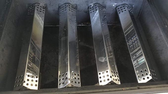Replacement Flame Tamers for 720-0787D, 720-0953, 720-0819 BBQ Gas Grill Models, Set of 3 Stainless Steel Burner Covers Heat Plate Shields Replacement