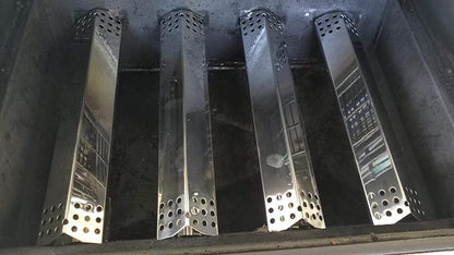 Replacement Flame Tamers for 720-0787D, 720-0953, 720-0819 BBQ Gas Grill Models, Set of 3 Stainless Steel Burner Covers Heat Plate Shields Replacement