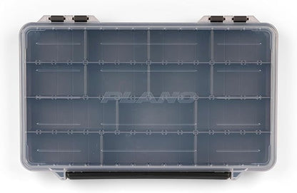 Plano StowAway 3700 Thin Stow Tackle Box, with Corrosion-Preventive Rustricor, Single Latch Design, Transparent DuraView Lid, Stackable Storage for Fishing Bait, Lures and Gear