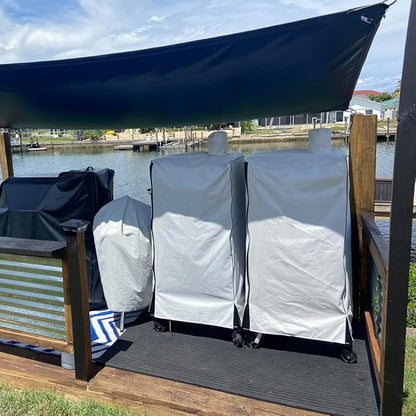 ZJYWSCH Grill Cover for Pit Boss Platinum Brunswick Wood Pellet Vertical Smoker 600D Heavy Duty Weather Resistant Pit Boss Brunswick Vertical Smoker Cover Waterproof