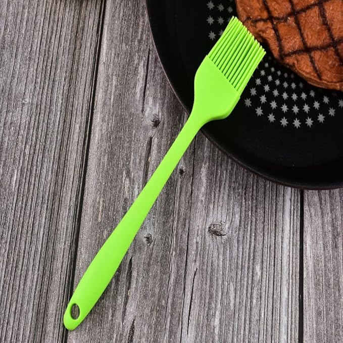 Silicone brush, Oil Brush for BBQ Kitchen Cooking Baking and Grilling(3 PCS,Black)