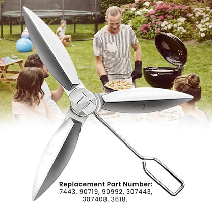 18-1/2 Inch Grill One-Touch Cleaning System Kit Compatible with Weber Kettle Grill 7443 90719 - Grill Parts Replacement for Weber Charcoal Grill 31001, 441001, 441004, 451001, 451004