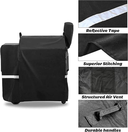 53 X 27 X 49 Pellet Grill Cover for Traeger 34 Pro 34 780 Texas Pro 34 Z Grills 700 550, Easy-Check Fit Accessory for Outdoor Cooking or Use