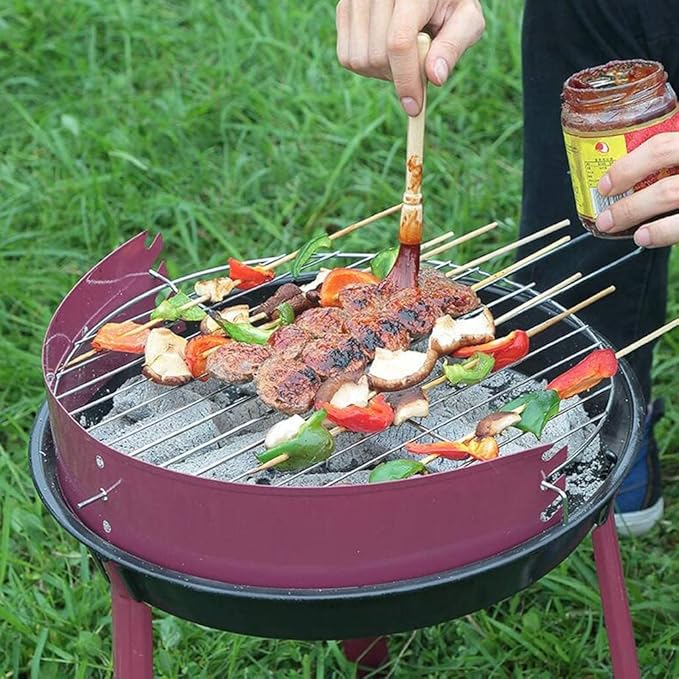 Portable Grills Storage grill Charcoal BBQ Grill Outdoor Drip Tray Catches Grease for Outdoor Cooking Camping Beach Traveling Picnic Backyard Camping BBQ