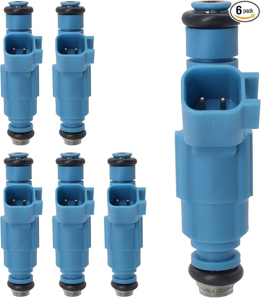 HiSport 0280155972 Fuel Injectors Replacement for Jeep Liberty 3.7L 2002-2003,Compatible with Dodge Ram 1500 3.7L 2002-2003 6PCS