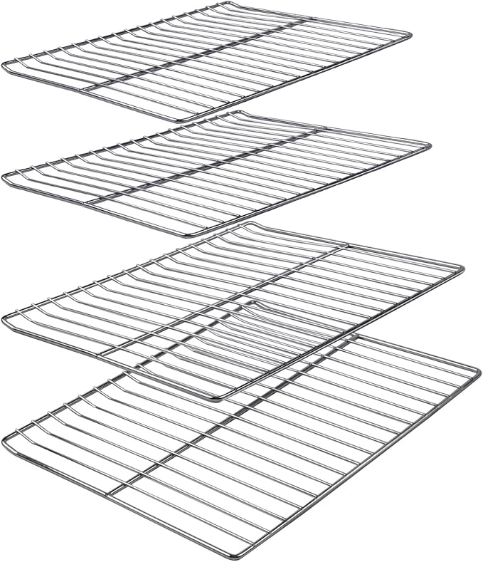 Cooking Grates Replacement Parts for Masterbuilt 30 Inch Electric Smoker, 14.6" x 12.2" Grill Grid, Smoker Racks for Masterbuilt MB20071117, 20071117, MB20073519, MB26073519, MB20070421, 4 Pack