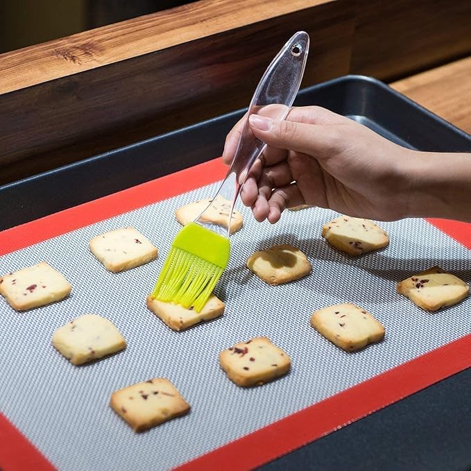 Silicone Basting Pastry & BBQ Brush Set - Uniwit 5 PCS Silicone BBQ Pastry Oil Brush Turkey Baster,Barbecue Utensil use for Grilling and Marinating (6.89" * 1.28"(L*W))