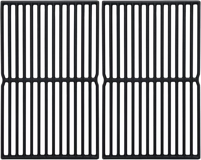 Leship 15 inch Grill Grates Replacement for Weber 7522 Spirit E/S 200 E/S210 Spirit 500 Genesis Silver A, Cast Iron Cooking Grid for 7523 7521 65904 65905 (15 x 11 1/4) 2PCS