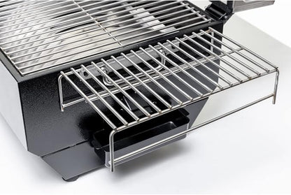 USSC Grills USG295SS Stainless Steel Portable Tabletop Wood Pellet Grill,silver,black