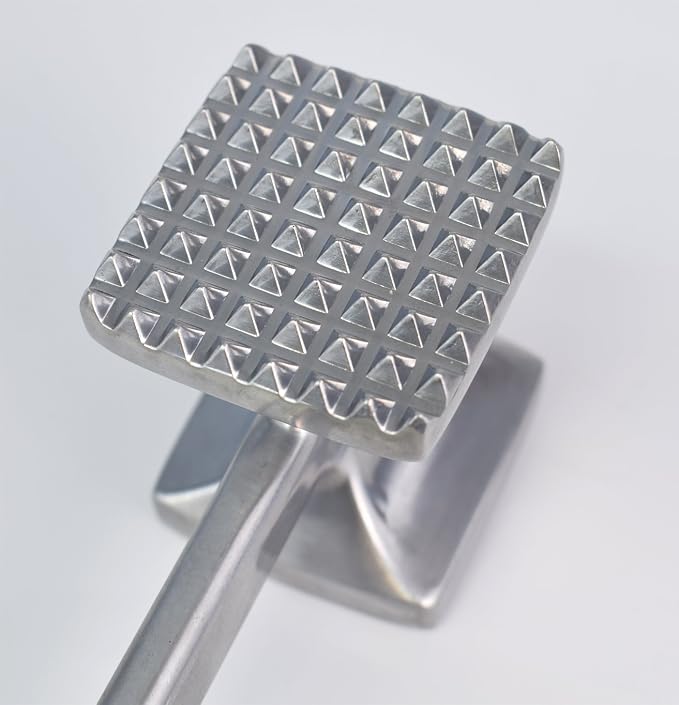Jim Beam Heavy Duty Construction Meat Tenderizer with Soft Grip Handle, Medium.