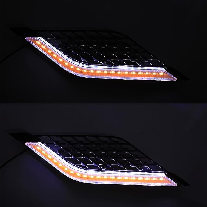 TCT-MOTORPARTS LED Radiator Grill Panels Light Fits for Honda Goldwing 1800 GL1800 Tour 2018-Up