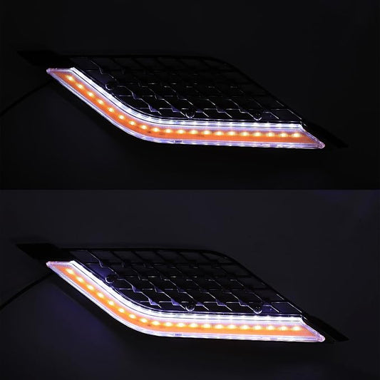 TCT-MOTORPARTS LED Radiator Grill Panels Light Fits for Honda Goldwing 1800 GL1800 Tour 2018-Up