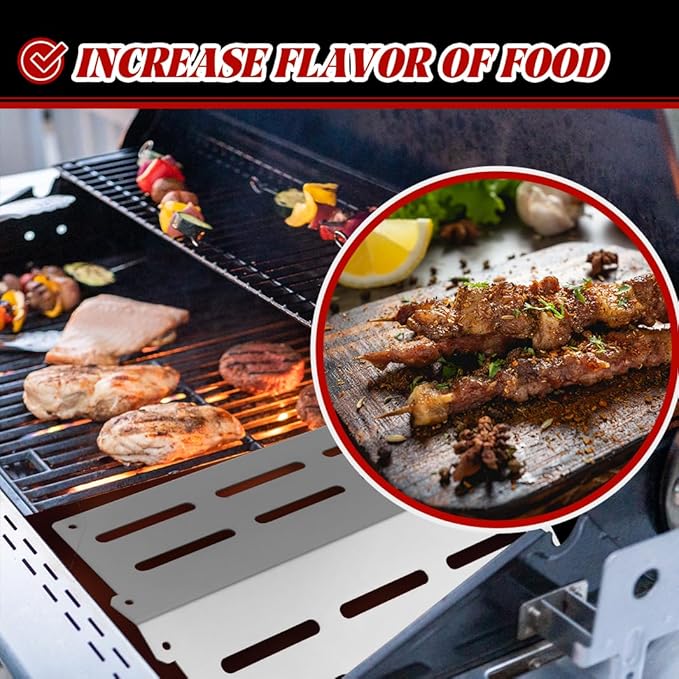 7620 7621 Flavorizer Bars for Weber Genesis 300 Series, E310, S310, E320, E330, S330, EP310, EP320, EP330 Grill with Front-Mounted Control (62752-4+7620+7622, 62752-4+7620+7622)