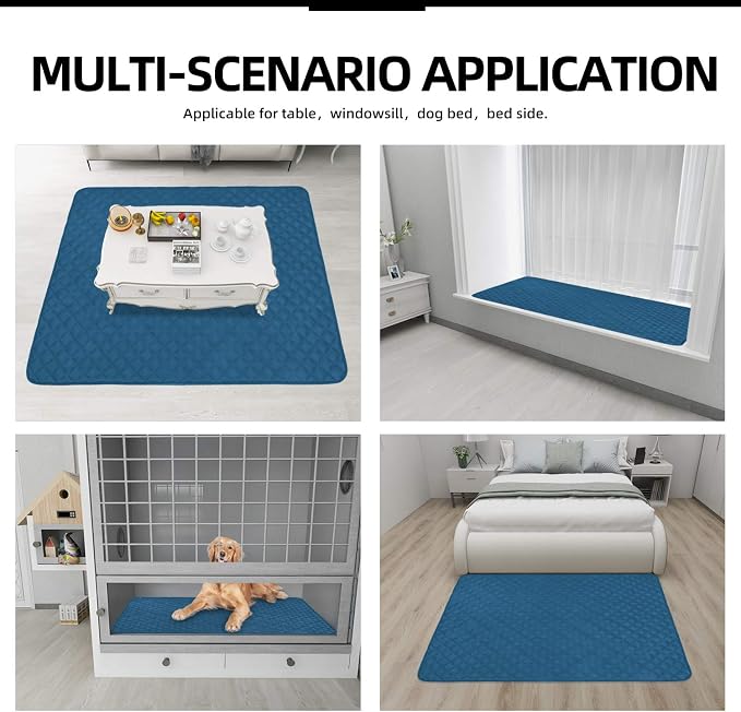 Easy-Going Sectional Couch Covers for Dogs L Shape Sofa Cover Reversible Sofa Slipcover Chaise Lounge Cover Furniture Protector Cover for Pets Dog Cat (42 x 68 inches, Peacock Blue/Peacock Blue) | Soft Sofa Slipcover For Dogs, Fits Left/Right Chaise Lo...
