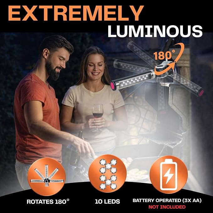 Light Accents LED BBQ Grill Light | Blackstone & Weber | 180° Rotation