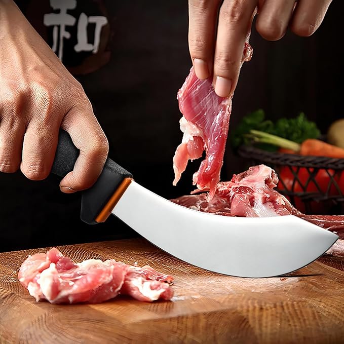 Golden Bird Professional Skinning Knife - 6 Inch Stainless Steel Meat Butcher, Multifunction Kitchen Knife, Meat Cutting Knives for Slaughter House