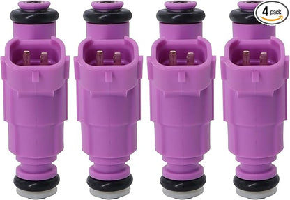 HiSport 35310-37170 Fuel Injectors 4 PCS Compatible with Hyundai 1.6 Accent 2006-2011,Replacement for Kia Rio Rio5 2006-2010 1.6L Performance