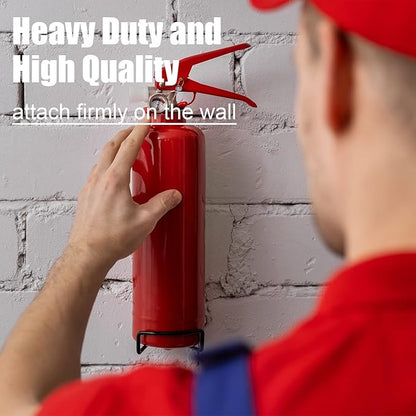Queekay 20 Pack Fire Extinguisher Mount Universal Bracket 5 to 40 lb Fire Extinguisher Holder Wall Hook Hanger (Classic Style)