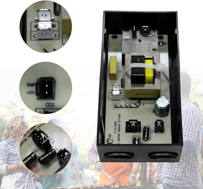 9907160013 Power Circuit Board Replacement Part Compatible with Masterbuilt Digital Electric Smoker MB20071117, 20071218, 20071317, 20071217, MB20070619, MB20071418, MB21072719 and More