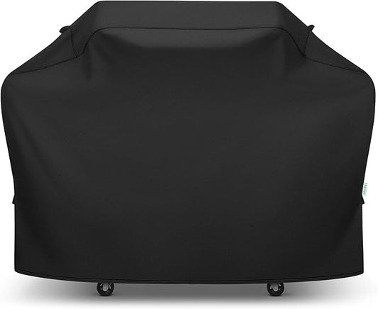 Grill Cover 65 Inch, Waterproof Barbecue Gas BBQ Grill Cover for Weber, Char-Broil, Nexgrill 3-6 Burner Grill, Heavy Duty High Density Material, All Weather Protection, Black