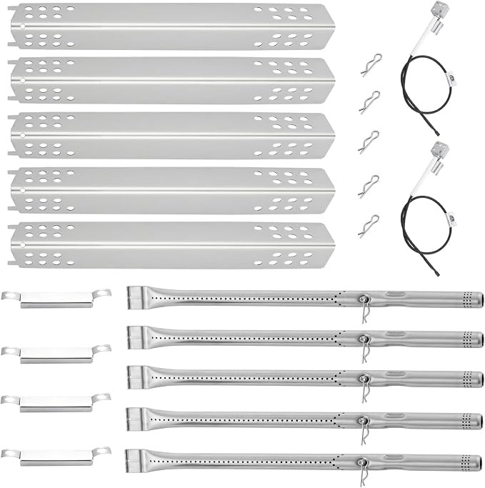 463347519 463243518 Grill Replacement Parts for Charbroil Grill 463243519 463373019 463275517 463274619 463244819 463274919 G470-0004-W1A Heat Tent G470-5200-W1 5 Burner G432-8S01-W1 Electrode Igniter