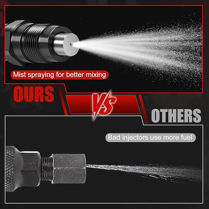 Fuel Injectors Set of 4 Compatible with Kubota V1505 V1505T V1305 V1205 D905 D1005 D1105 Engine 16032-53000 16032-53902