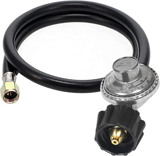 2-Feet propane Gas Grill Regulator and Hose, Replacement for Weber, Charbroil, Nexgrill Grill, Propane Patio Heater and Fire Pit……