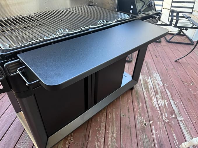 AJinTeby Folding Front Shelf for Traeger Timberline XL and Ironwood XL with Pal Rail System, BAC605 P.A.L. Pop-and-Lock Front Shelf for Traeger Grill