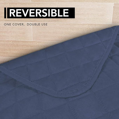 Easy-Going Sectional Couch Covers for Dogs L Shape Sofa Cover Reversible Sofa Slipcover Chaise Lounge Cover Furniture Protector Cover for Pets Dog Cat (42 x 52 inches, DarkBlue/DarkBlue) | Soft Sofa Slipcover For Dogs, Fits Left/Right Chaise Lounge Pro...