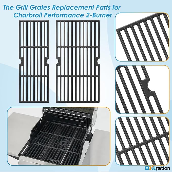 18" Grill Replacement Grate for Charbroil Performance 2-Burner Grill 463673519 463673019 463673619 463625219 463625217 463673017 463673517 463673617 G470-0002-W1 G321-0006-W1