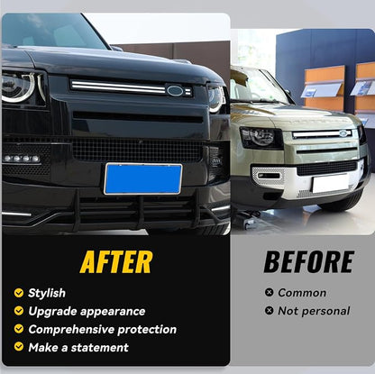 LED Grille Lights for 2020 2021 2022 2023 2024 2025 Land Rover Defender 90 110 Front Grill Trim Strips Lighting Accessories