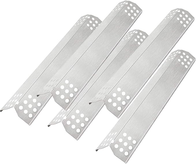 Flame Tamers Compatible with Nexgrill 720-0882A 720-0896 Grills, Heat Plate Shields Replacement for Nexgrill 720-0830H 720-0783E, Grillmaster Grill Master 720-0697, BHG 720-0783H (5-Pack)
