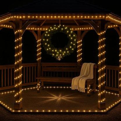 99ft Green Rope Lights for Outside, 300 LED String Lights Outdoor Waterproof Plug in with Remote Control, 18 Colors Changing Party Lights for St. Patrick's Day, Pubs, Garden, Patio, Pool Décor