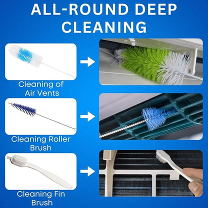 Oiktylr Mini Split Cleaning Kit with 2L Pressure Sprayer, Fits 27-37in | Waterproof & Leakproof AC Cleaning Kit Bag, Reusable, Durable PVC, Fits Systems 9,000-12,000 BTU Air Conditioner Unit