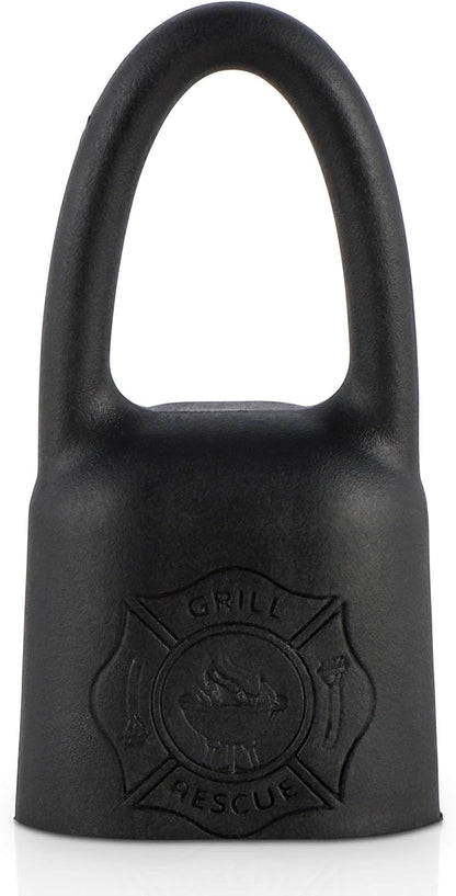 Grill Rescue BBQ Replaceable Scraper Cleaning Head, Bristle Free - Durable and Unique Scraper Tools for Cast Iron or Stainless-Steel Grates, Barbecue Cleaner (Hanger)