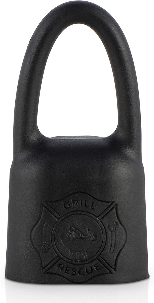 Grill Rescue BBQ Replaceable Scraper Cleaning Head, Bristle Free - Durable and Unique Scraper Tools for Cast Iron or Stainless-Steel Grates, Barbecue Cleaner (Hanger)