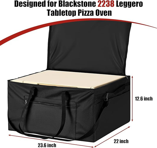 Carry Bag for Blackstone 2238 Leggero Tabletop Outdoor Pizza Oven, Portable Carry Case with Muti-Pockets, Waterproof Pizza Oven Grill Accessories