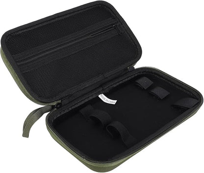 Dan&Dre EVA Shockproof Portable Camping Grill Flashlight Box/Cover with Large Capacity, Fixing Strap, Lightweight for Outdoor Activities, Camping, BBQ, Hiking (Army Green)
