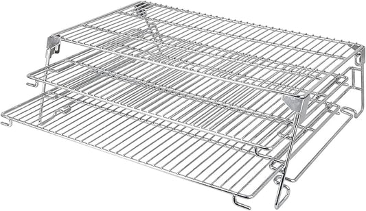 Jerky Racks for Traeger Smoker Pro 575 22 34 780 Grilling Cooling Warming Rack for Pit Boss 21" Depth Barrel Pellet Grill Pitboss 820 850 Austin XL Parts 3 Tiered Seasoning Smoking BBQ Accessories