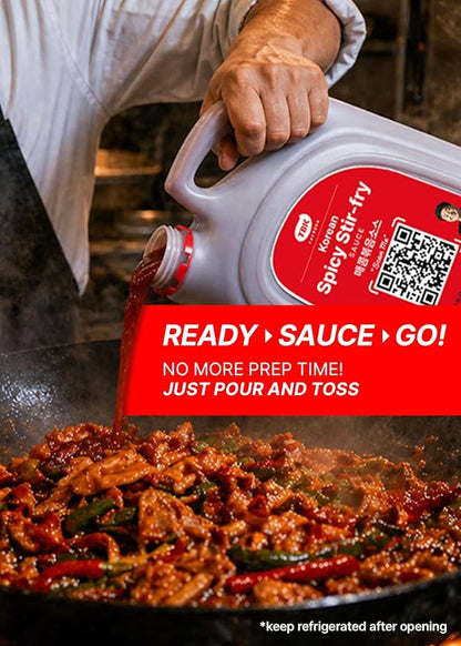 TBK THEBORN Gochujang Sauce, Korean Spicy Stir-Fry Cooking Sauce 3.1kg | Versatile gochujang cooking sauce with a bold spicy finish for stir-fries, noodles, rice bowls, meat and vegetables