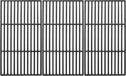 Cast Iron Cooking Grate for Char-Griller 1624 Smokin' Champ | for Char-Griller Charcoal Grill Horizontal Smoker Grates Replacement Parts for Chargriller Set of 3