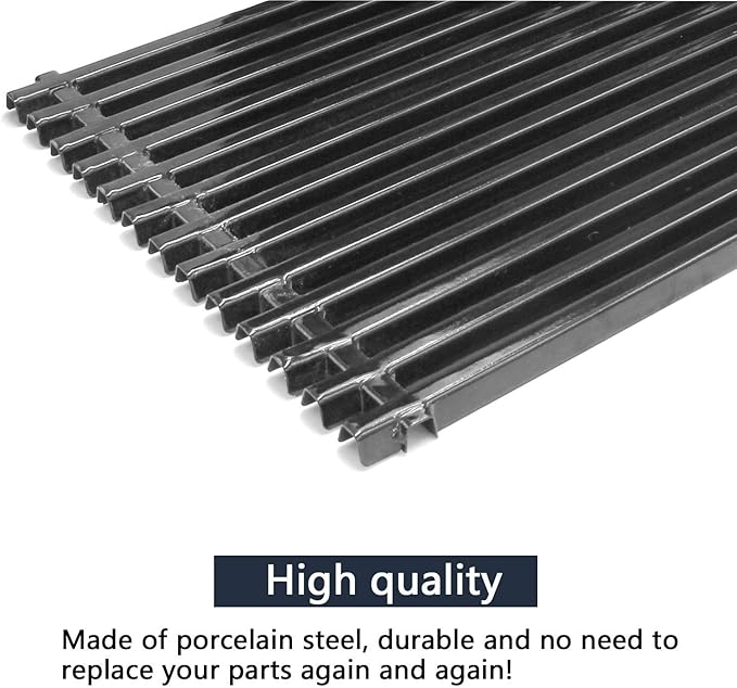 Hongso Replacement Parts for Weber Genesis Silver B & C, Genesis Gold B/C, Spirit E310 E320 700 Grills with Side Mounted Control, 17.4" Grill Grates 7525, 22.5" Flavorizer Bars 7536, Burner Tube Kit