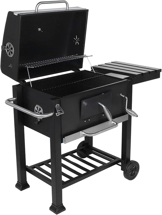 Portable Bbq Grill, Charcoal Grill, Heavy Duty Steel, Outdoor Cooking, Camping Grill, Picnic Grill, Family Gathering Grill