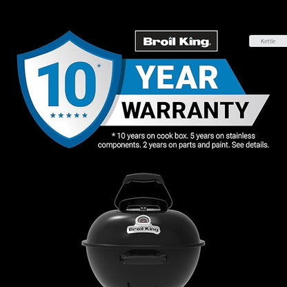 Broil King 400010 Kettle 18.5-IN Charcoal Grill in Black