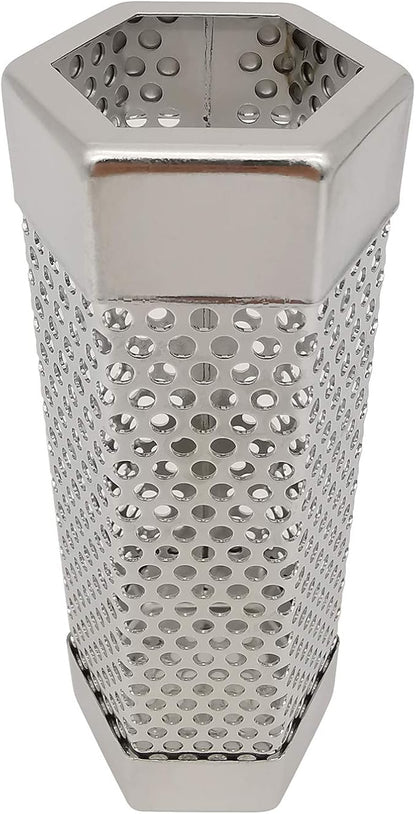 Smoker Smoke Tube Box for Pellets Grill, 304 Stainless Steel BBQ Cold Smoker Generator Tube, 2.5 Hours of Billowing Hot or Cold Smoking - 6" Hexagon - 2 Pack