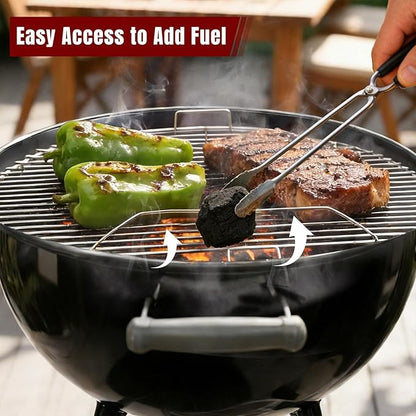 SHINESTAR Grill Grate for 22" Weber Charcoal Grills, Kettle, Performer, Master-Touch, Upgraded 8835 Gourmet BBQ System Hinged Cooking Grate, 21.5x21.5 Inch