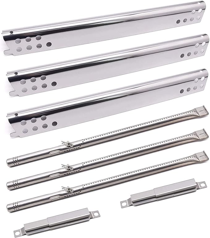 Grill Replacement Parts for Charbroil Advantage 3 Burner 463343015, 463335115, 463435115, 463436815, 463370015, 2 Burner 463642116, 463642015 Models. Grill Burners, Heat Plates and Crossover Tubes